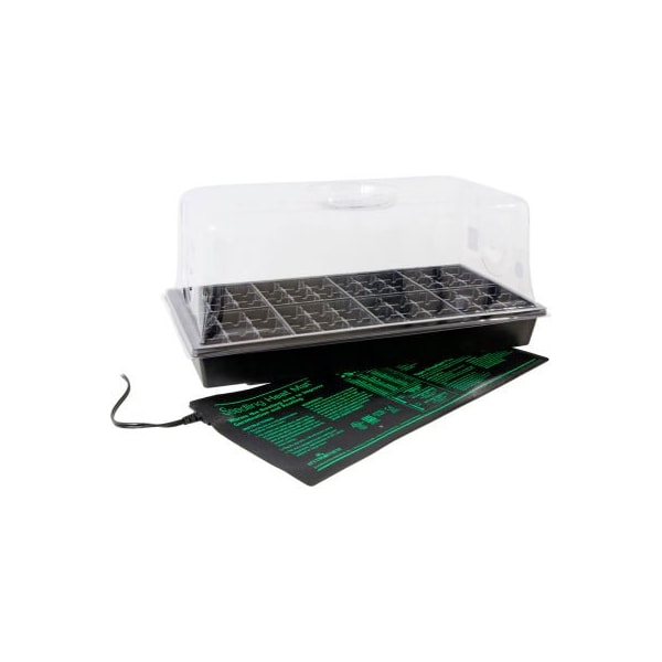 Hydrofarm Jump Start CK64060 Hot House w/Heat Mat, 11" x 22" Tray, 72-Cell Insert, 7-1/2" Dome CK64060 - main
